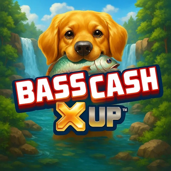Bass Cash X UP logo by Alchemy Gaming Trybet Casino