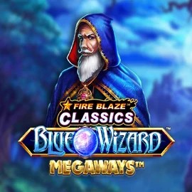 Play Fire Blaze Blue Wizard Megaways slot by Rarestone Gaming on trybetscasino.com