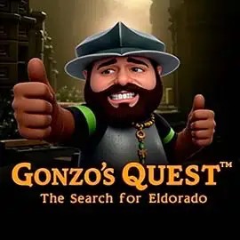 Official Slots logo: Gonzo's Quest by NetEnt at Trybet Casino